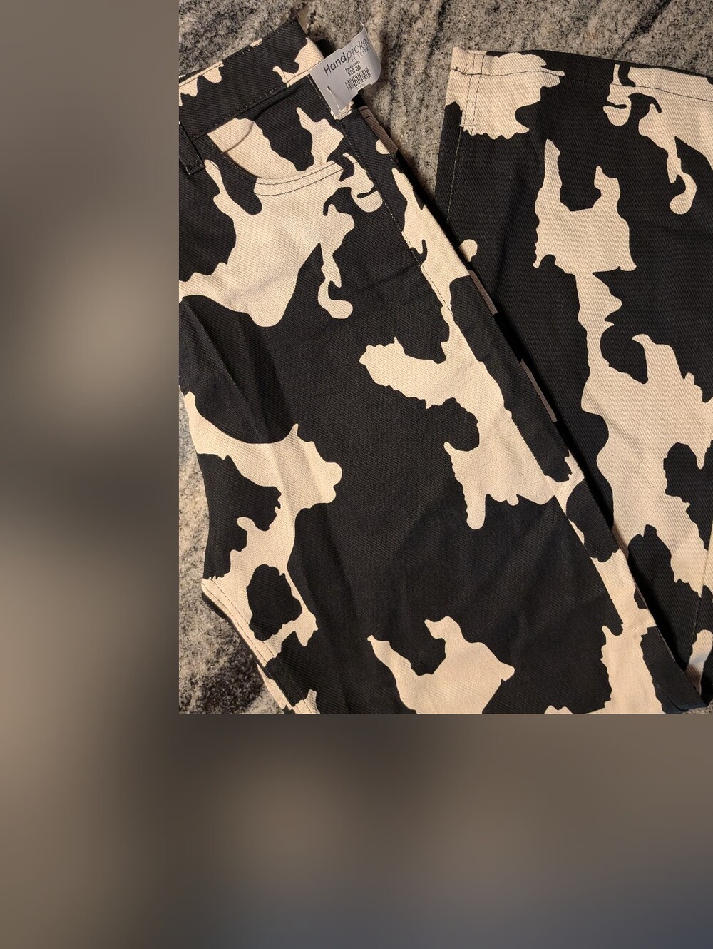 Piral NWT Holy Cow These Are The Cutest Pants Ever! Cow Pattern Straight Fit - Picture 7 of 9
